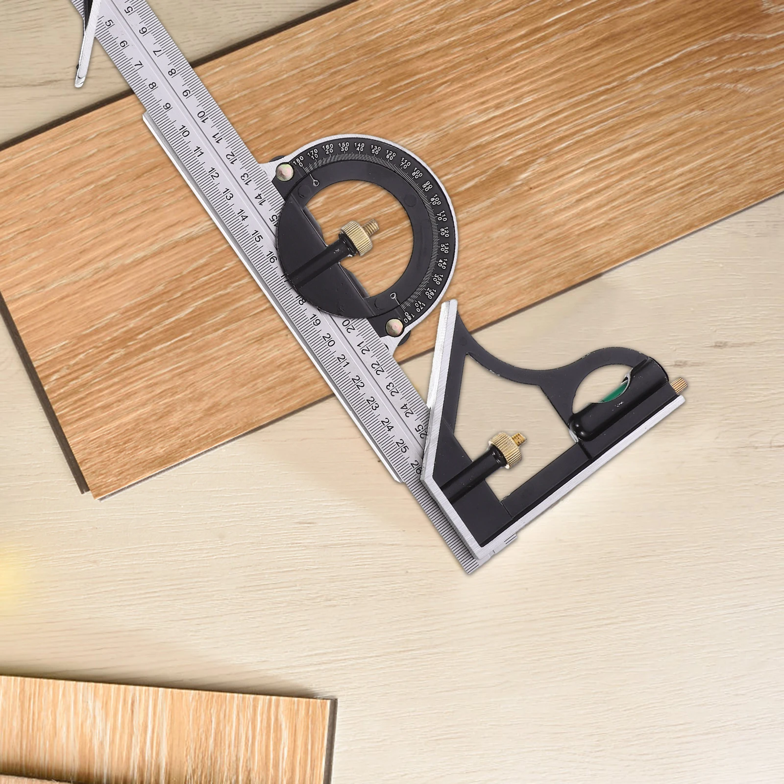 

Combination Square Stainless Ruler Measuring Tool Lightweight Compact Portable Drawing Tool For Schools Offices