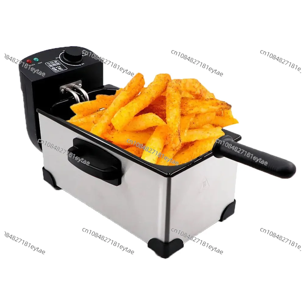 110V US Standard Household Fryer, French Fries Chicken Chop Electric Fryer, Fryer Fries Machine Electric Stove Deep Fryer