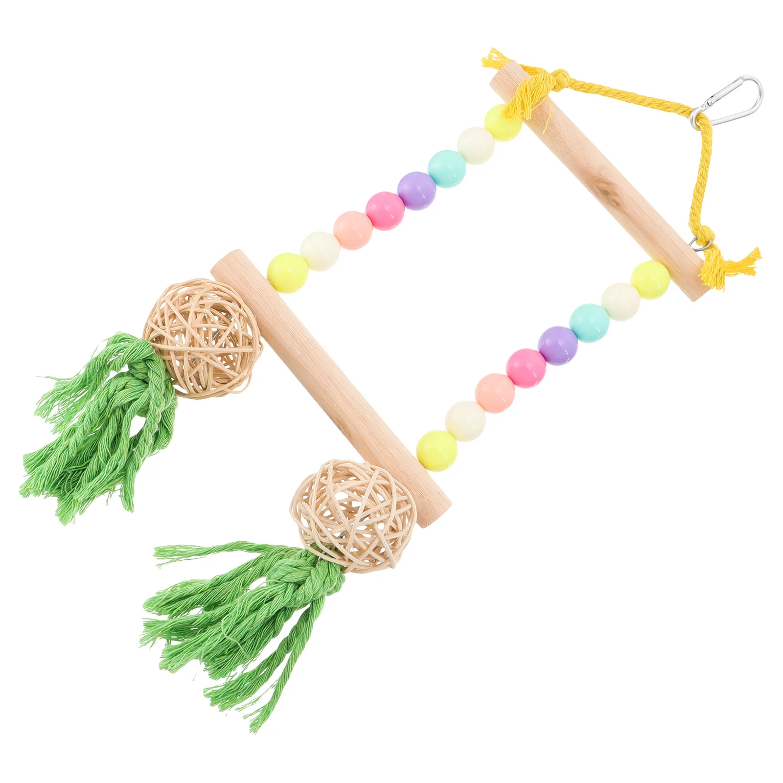 

1Pcs Parrot Swing Hanging Pet Bird Stand Claw Grinding Rod Chewing Exercise Play Accessory Bird Swing Parrot Grind Stick