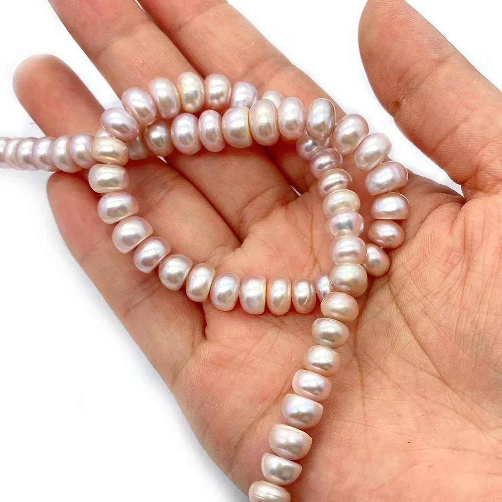 High quality Flat Beads Natural Freshwater Pearls Loose Pearls Beads for Making Jewelry DIY Necklace Bracelet Earring Accessorie