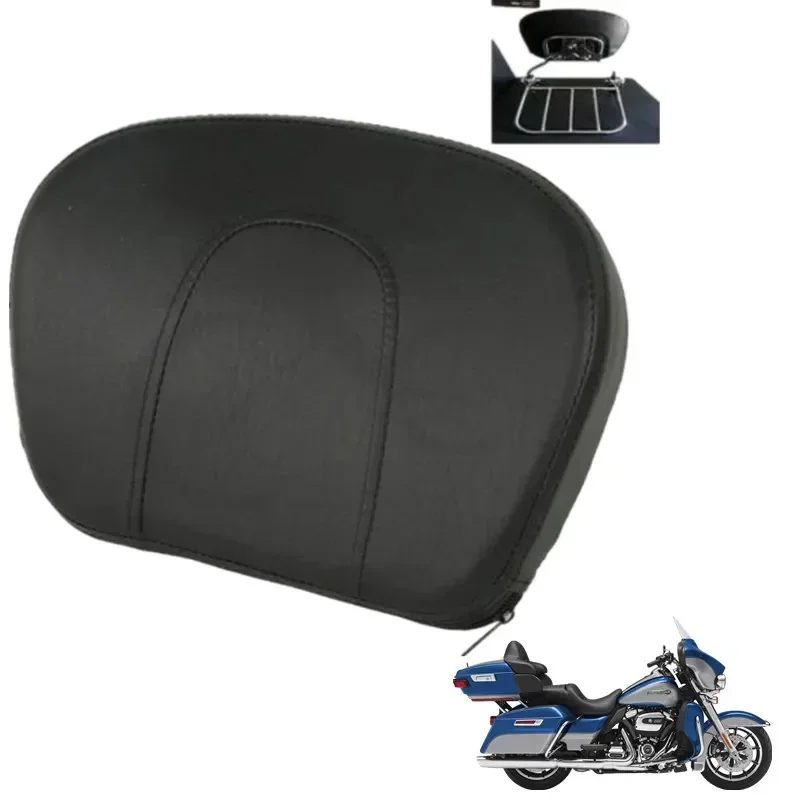 

For Harley Touring Road King Street Electra Glide 2009-2022 2019 2018 Motorcycle Passenger Detachable Backrest Pad & Bracket