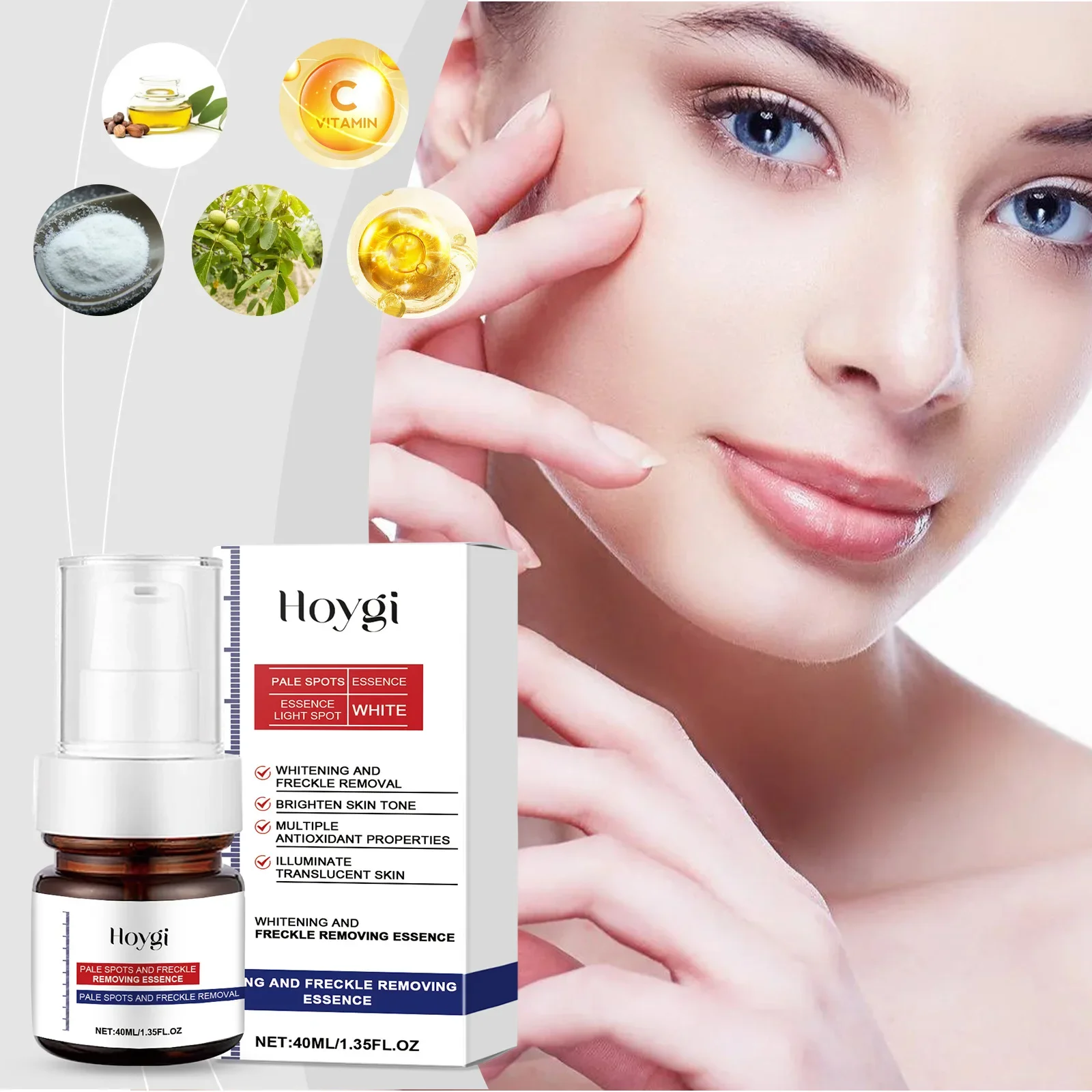 Hoygi Vitamin C Walnut Cream, Hydrating and Nourishing Cream for Reducing Fine Lines and Dark Spots Anti-Aging Revitalizing Skin