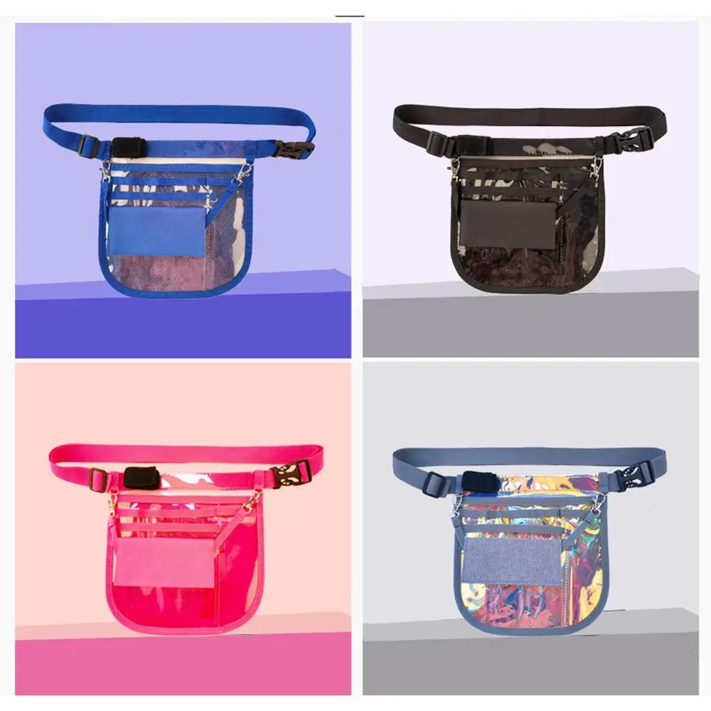 

Waterproof Nurse Fanny Pack Multi-Compartment Portable Nurse Organizer Belt Adjustable Straps Metal Hook Nurse Waist Bag Women