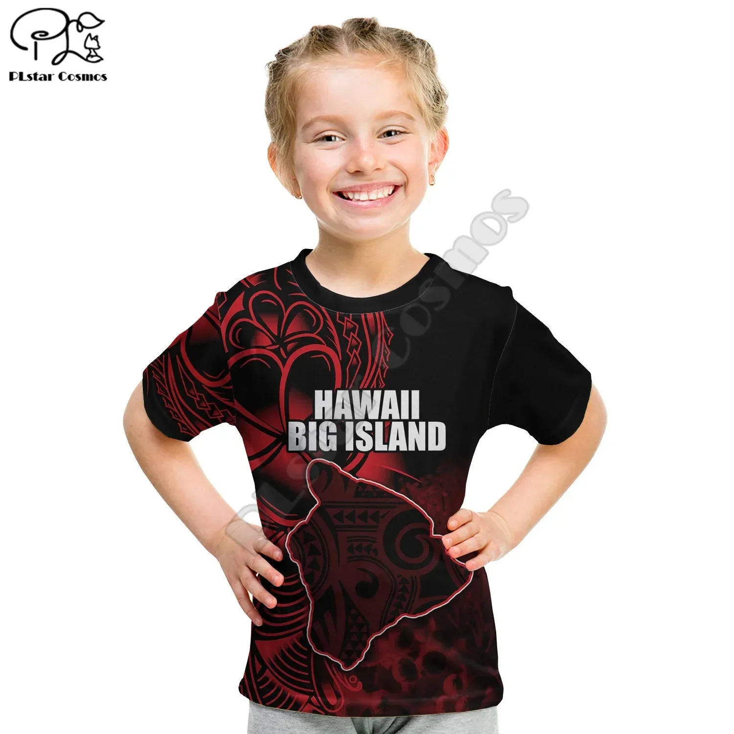 Custom Personalised Nauru T Shirt Kid Flag In Heart  3D Print T Shirts Summer Kids T-shirt Boy Girl Oversized Tops