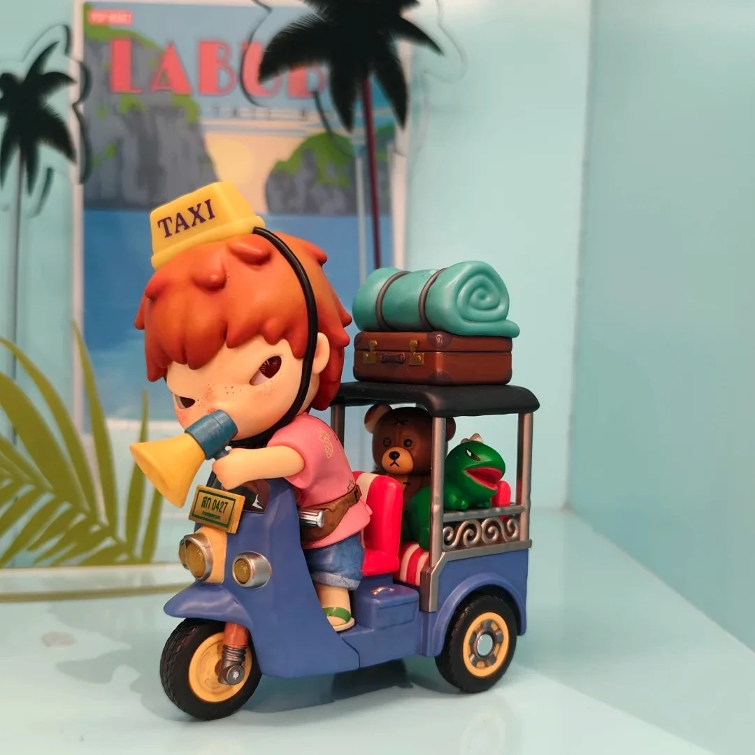 

POP MART Фигурка водителя тук-тука Хироно, лимитированная серия для зарубежных рынков, модные игрушки, креативная коллекция-сюрприз, праздничные подарки, декор