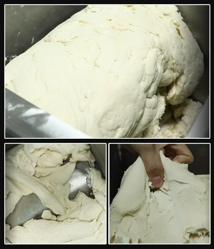Comercial 50 kg/tiempo amasadora de masa de harina Horizontal fideos/corteza de Pizza/tarta/pan/manoplas/mezclador de masa de pan mezclador de harina al vacío