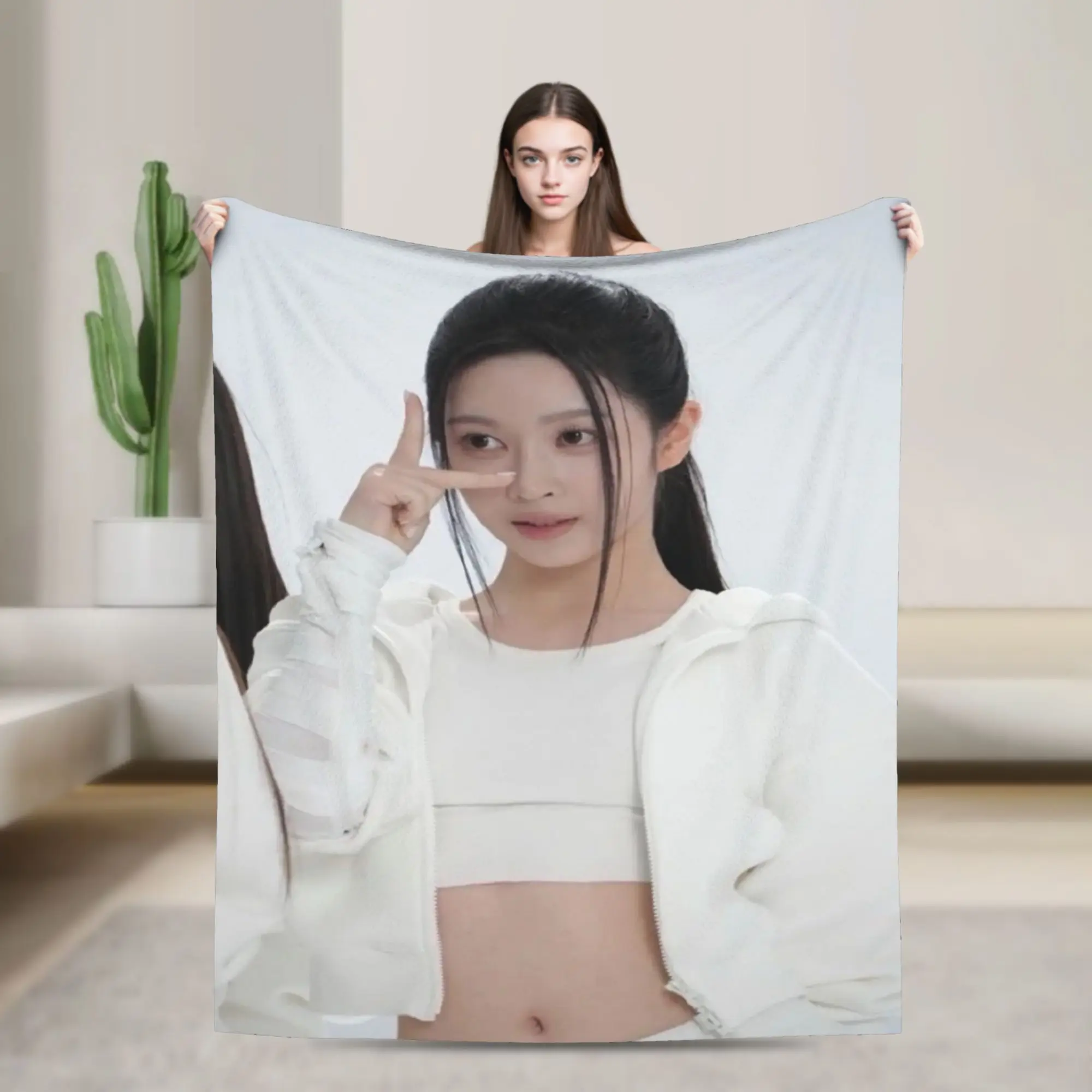 A2O LITE OA Aijing  Blankets  Warm Soft Street Trend Plush Throw Blanket For Students Couch Chair Flannel Bedspread Bed Cover
