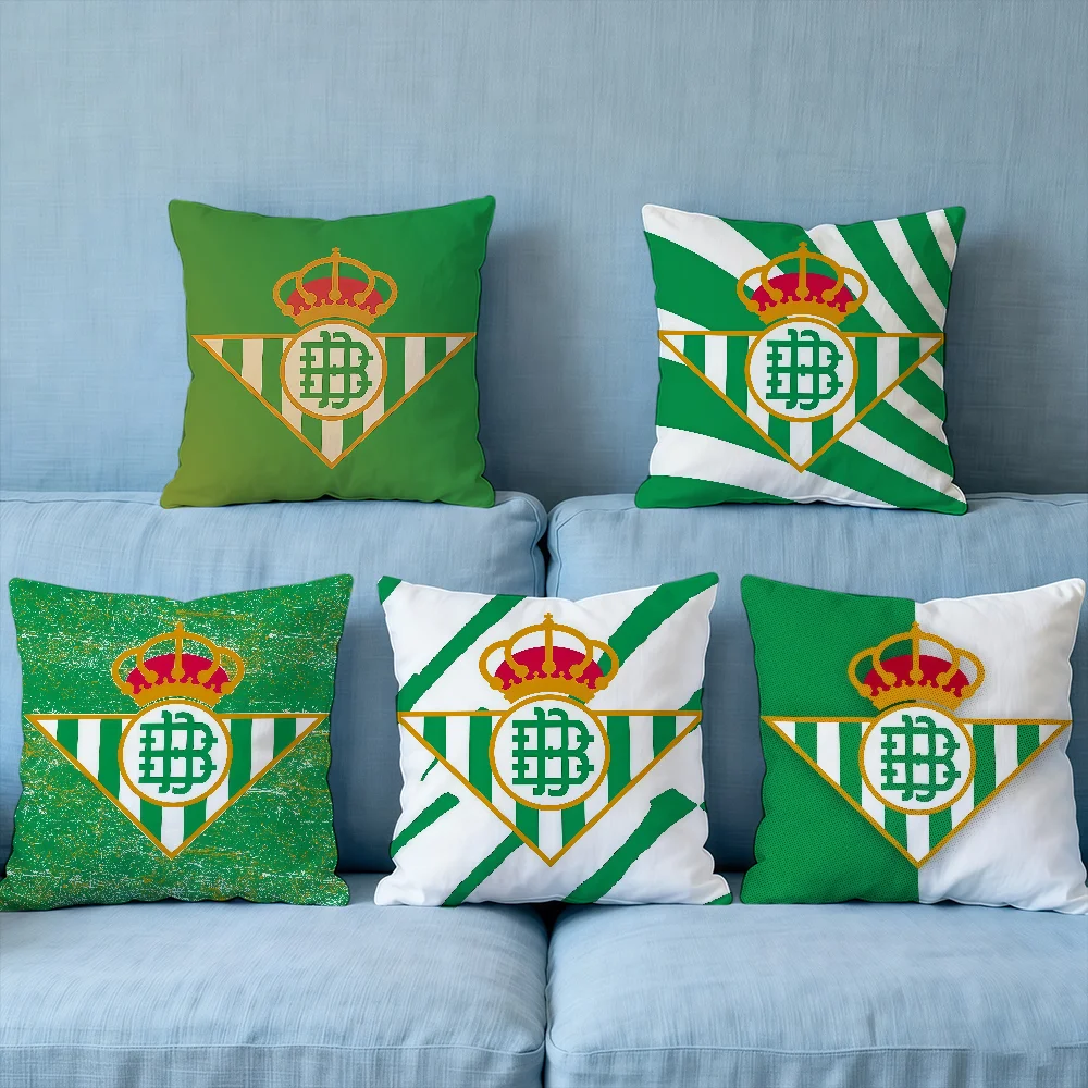 R-RrealS-ES B-BbetiS-ES Logo ZMLS Cushion Cover Cushion Cover Outdoor Sofa Decorative Square Living Room Bedroom Sofa Car