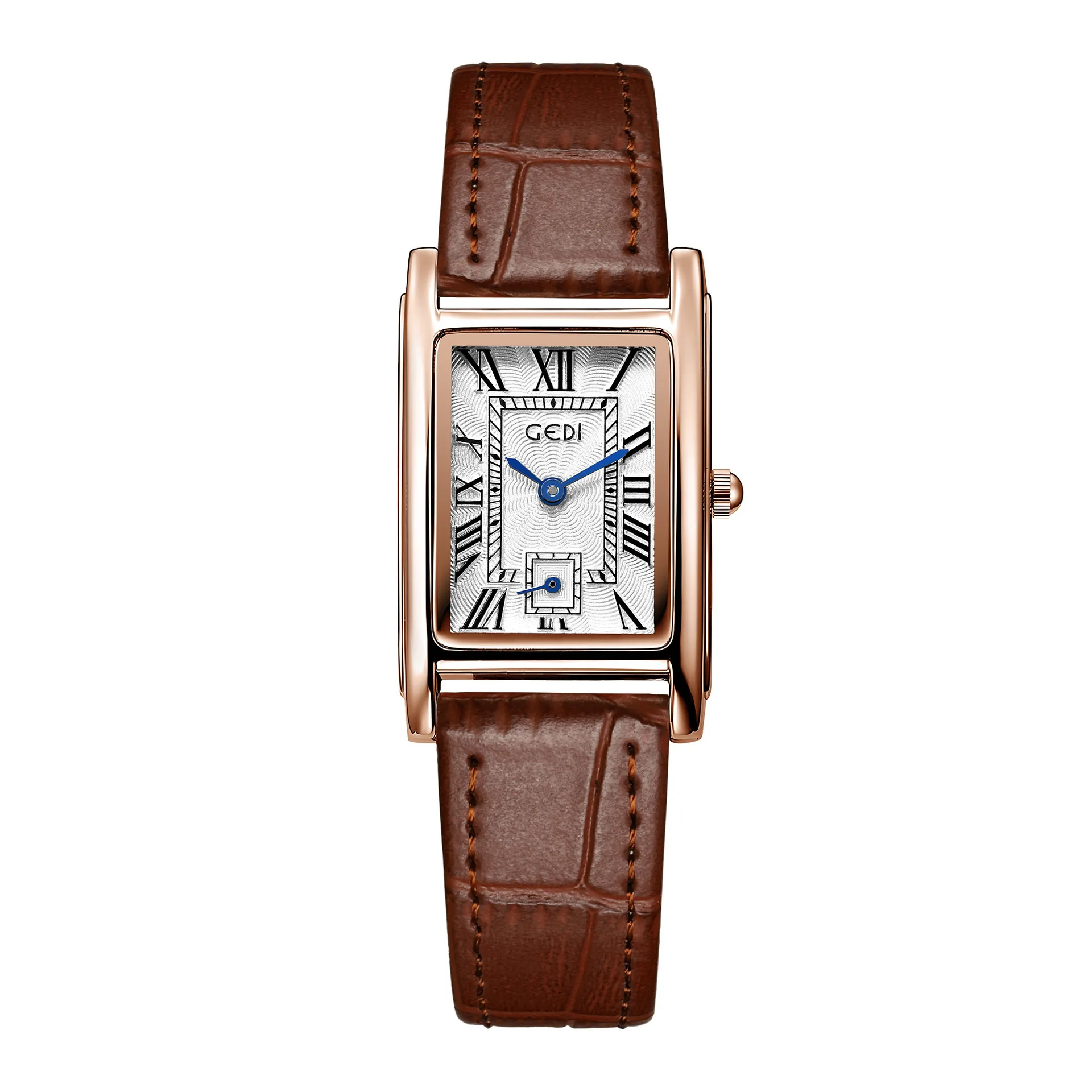 

Креативные две и полуручные часы в стиле ретро, универсальные кварцевые женские часы, маленькие квадратные женские часы с ремнем