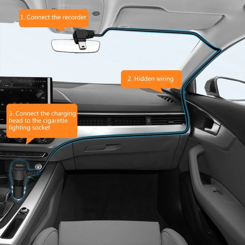 5V 2A Auto Ladegerät USB + Mini USB für GPS Navigation und Lade Adapter Dropship