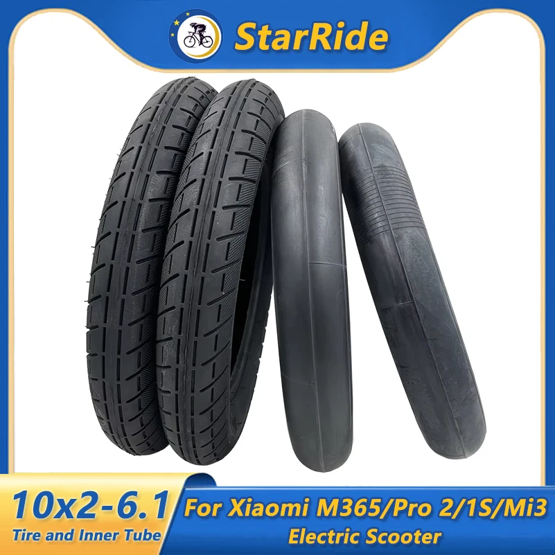 10x2-6.1 Tire 10 Inch Pneumatic Tyre for Xiaomi M365/Pro 2/1S/Mi3 Scooter Modified 10*2-6.1Inner Outer Tire Accessories Parts