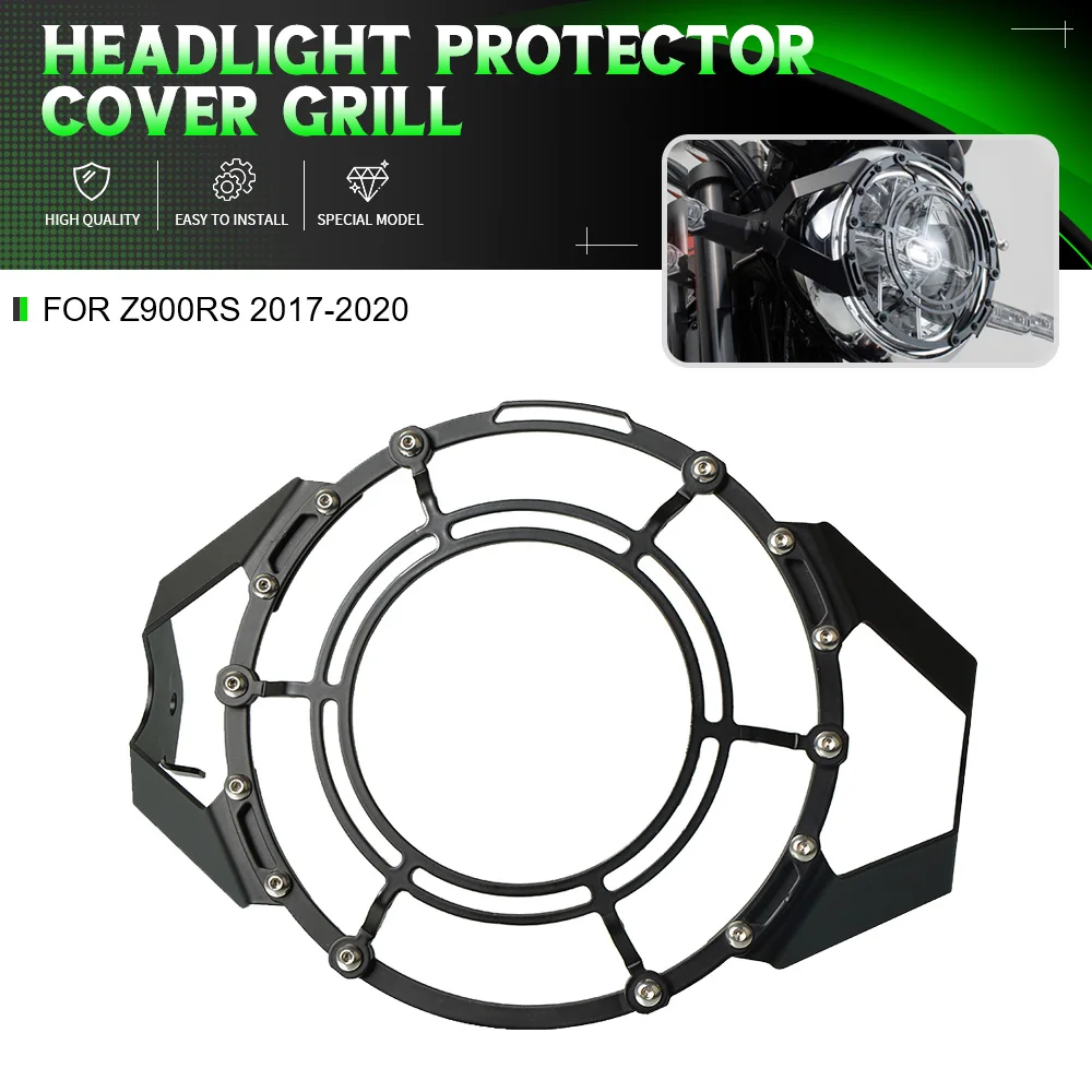 

For Kawasaki Z900RS 2017-2020 2018 2019 Motorcycle Headlight Head Light Guard Protector Cover Protection Grill Z900 RS Z900-RS