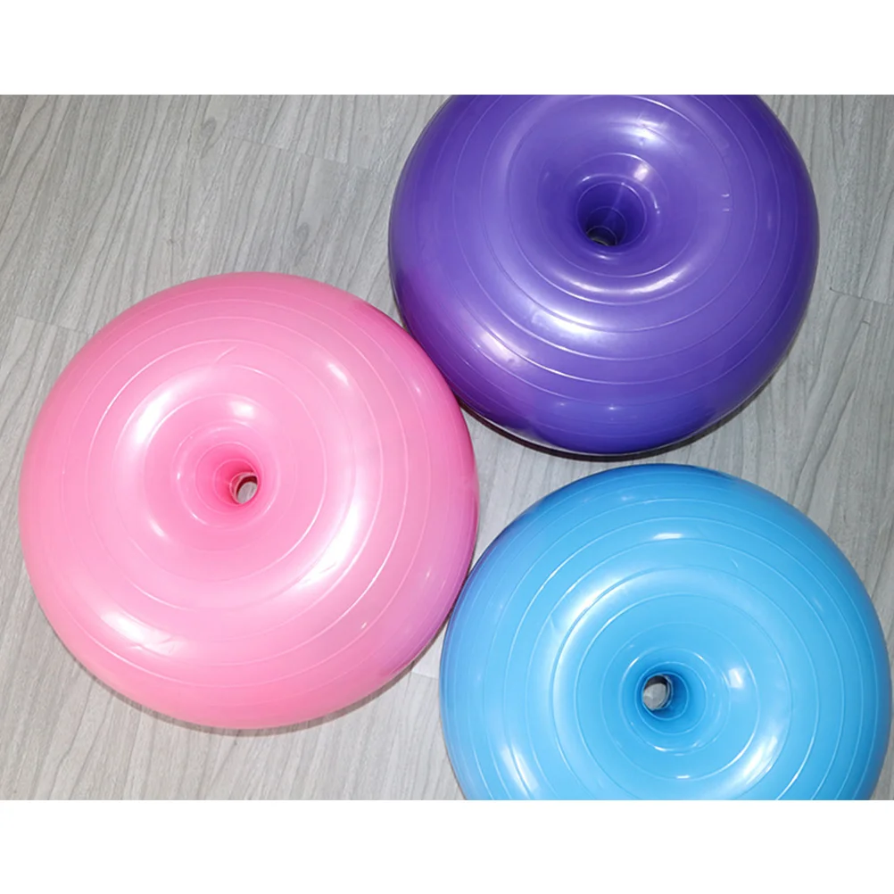 Workout Balls for Exercise Balance Inflatable Donut Blue Yoga Auxiliary Fitness