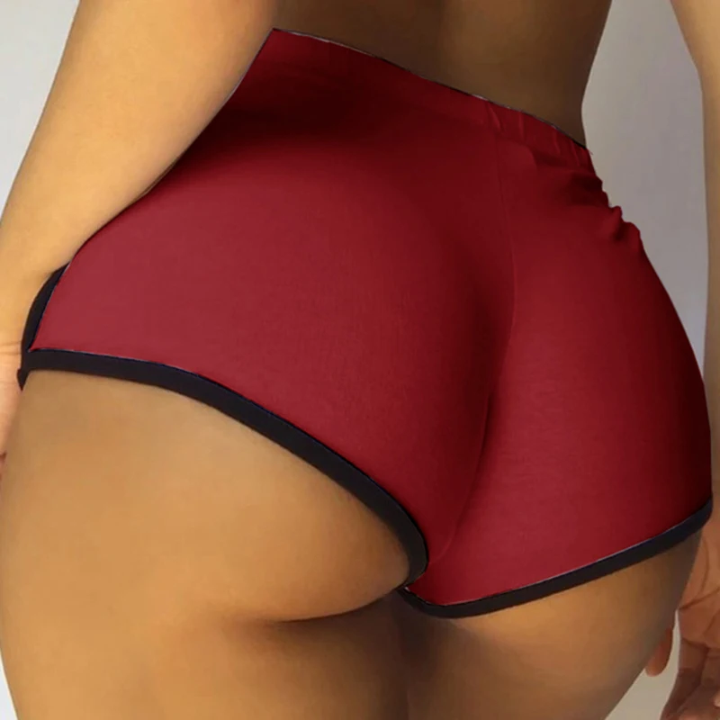 Mini-shorts de algodão suado de cintura alta feminino, shorts casuais de motociclista, fino, branco, preto, sexy, verão, 2023