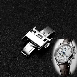 Watch Clasp Watchband Buckle Double Press Butterfly Buckle Fit Longin Master Collection  Watch Parts Watch Accessories