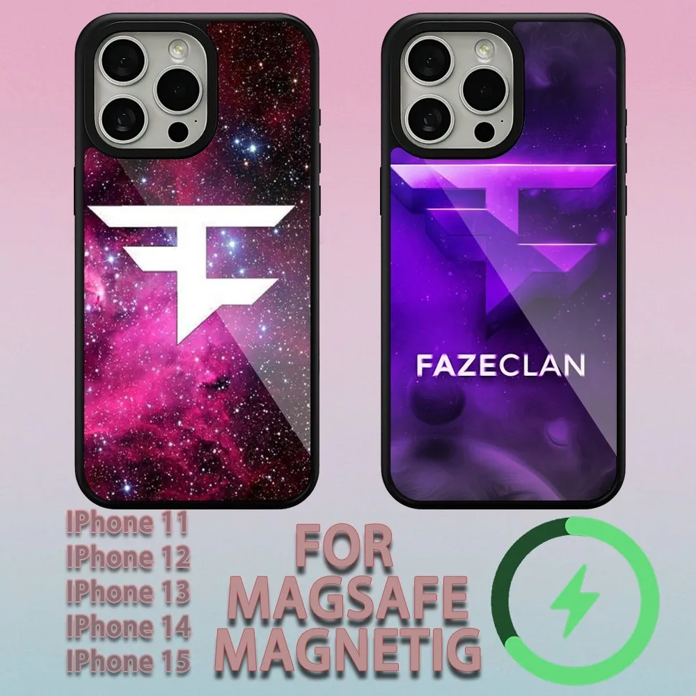 Faze-e  Phone Case For iPhone 11 12 13 14 15 Plus Pro Max Charging  Magsafe Magnetic Wireless Cover