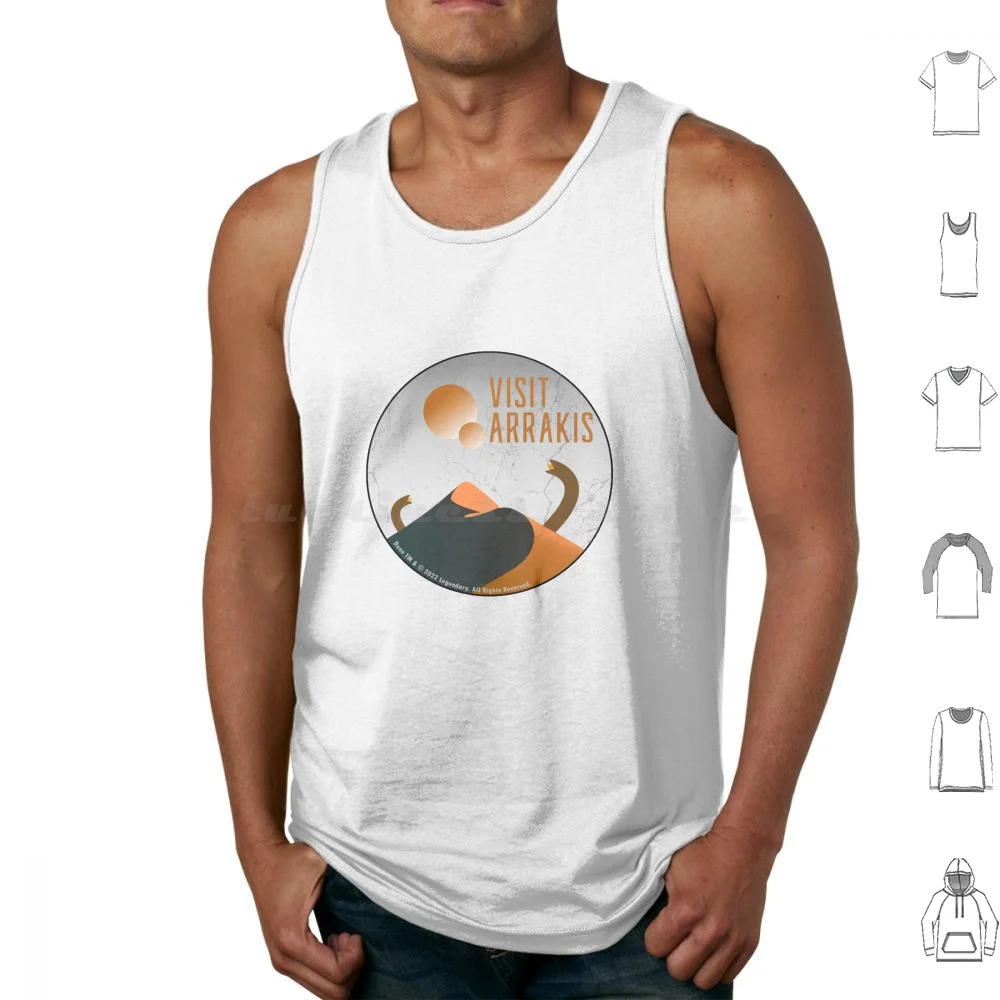 Visita Arrakis de 2020 camisetas sin mangas de algodón estampado 2020 película Fan Art Arrakis visita Arrakis House Atreides House Harkonnen Paul