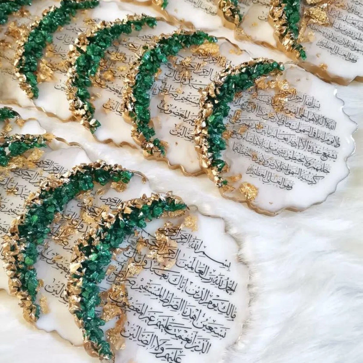 Ayatul Kursi Epoxy Magnet • Islamic Gift, Wedding Favor • 7 cm