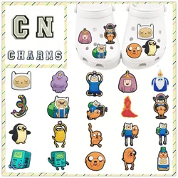 Hot 1pcs Exploration team anime charms Pin shoe Accessories decorate slippers croc sandals buckle kids gifts