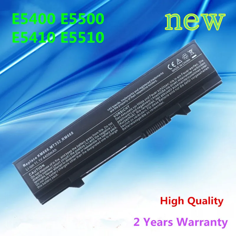 New laptop battery for Dell Latitude E5400 E5500 E5410 E5510 KM668 KM742 KM752 KM760 KM970 MT186 MT187 MT196 MT332