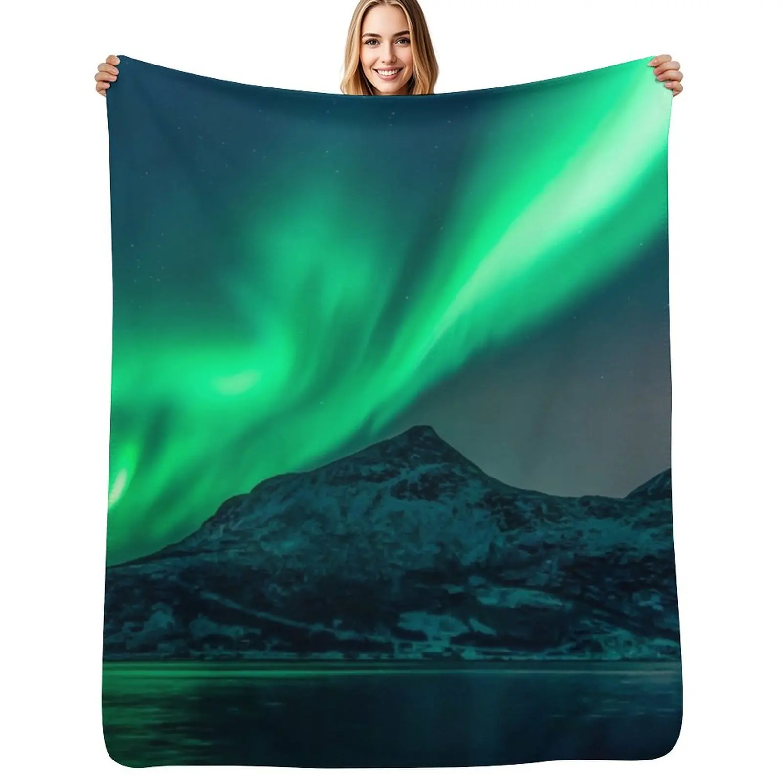 

Aurora Borealis (Northern Lights) Throw Blanket halloween Camping Hairys Decorative Throw Blankets