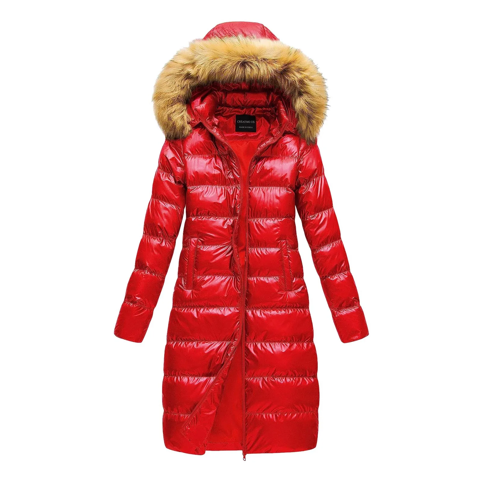 Women's Winter Faux Jacket With Down Insulation Jacket And Womens Clothes Winter Fashion Coats for Women Zipper down Jacket