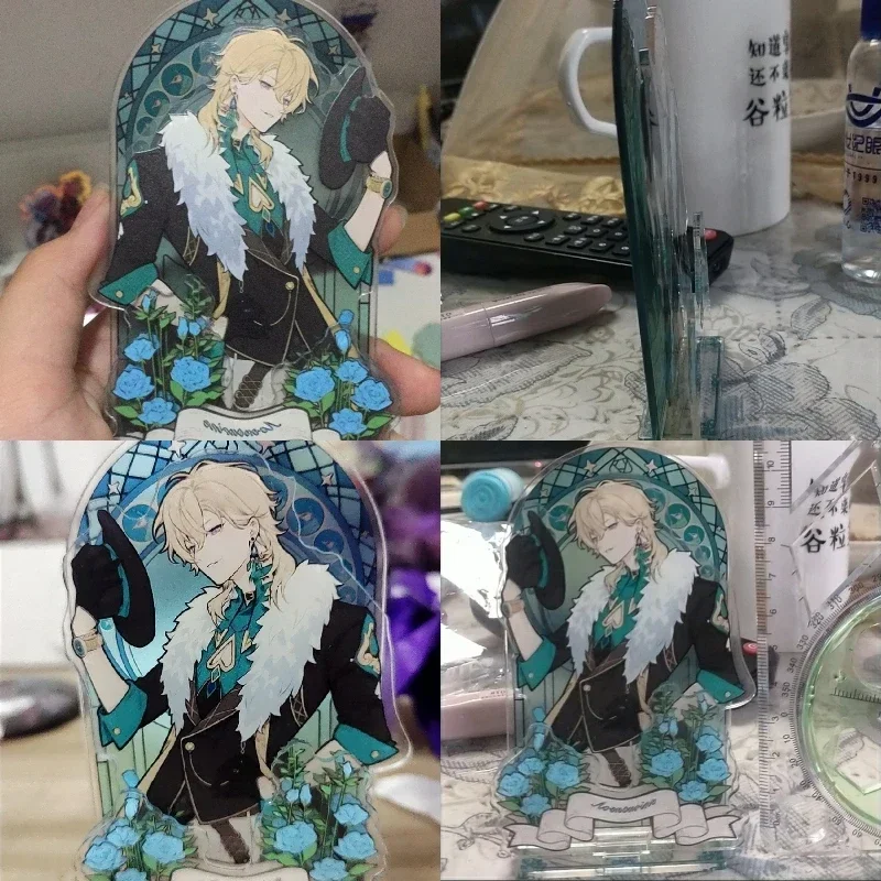 هونكاي: ستار السكك الحديدية Phainon النوافذ الملونة الاكريليك الشكل حامل نموذج لوحة لتقوم بها بنفسك زخرفة مكتب الدائمة علامة حلية لمحبي هدية