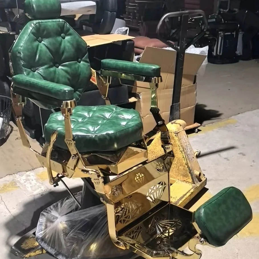 

@#@#High Quality Synthetic Leather Metal Frame Modern Styling Adjustable Reclining Eco-Friendly Barber Chair Professional Hydrau