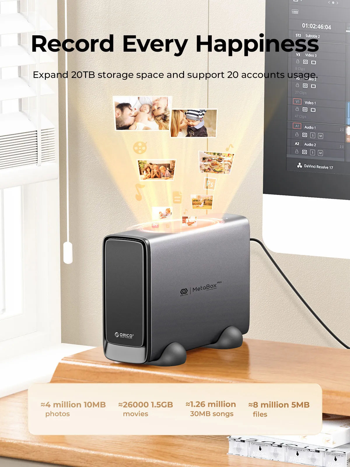 ORICO MetaBox Mini Personal Storage NAS 3.5