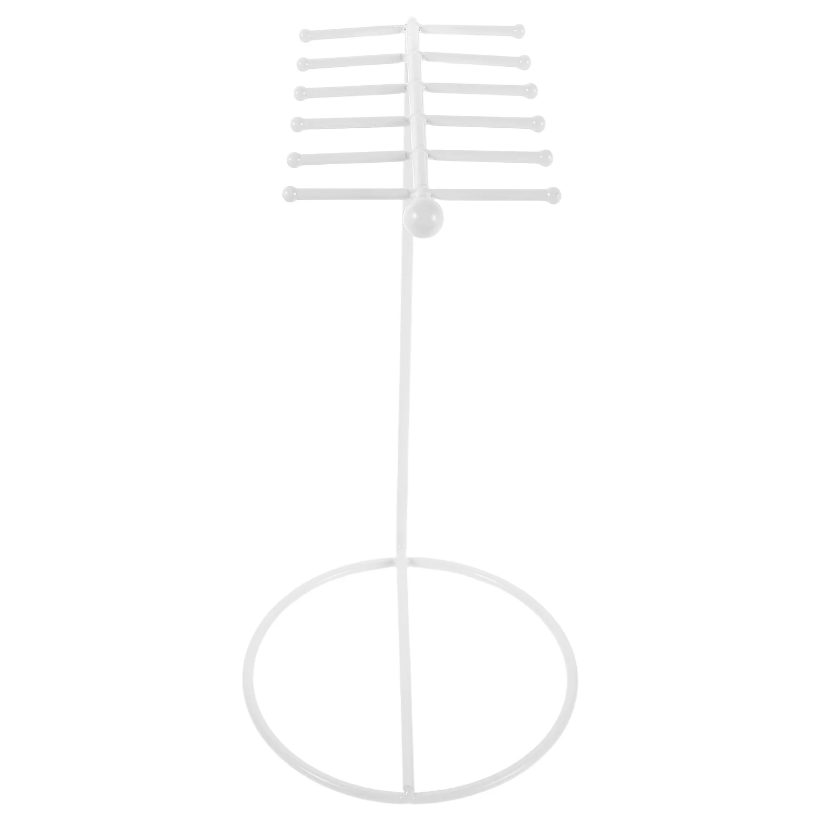 

Sleek Iron Art Jewelry Organizer Hanger Necklace Earring Keychain Holder Stable Hanging Stand for Retail Home Decor