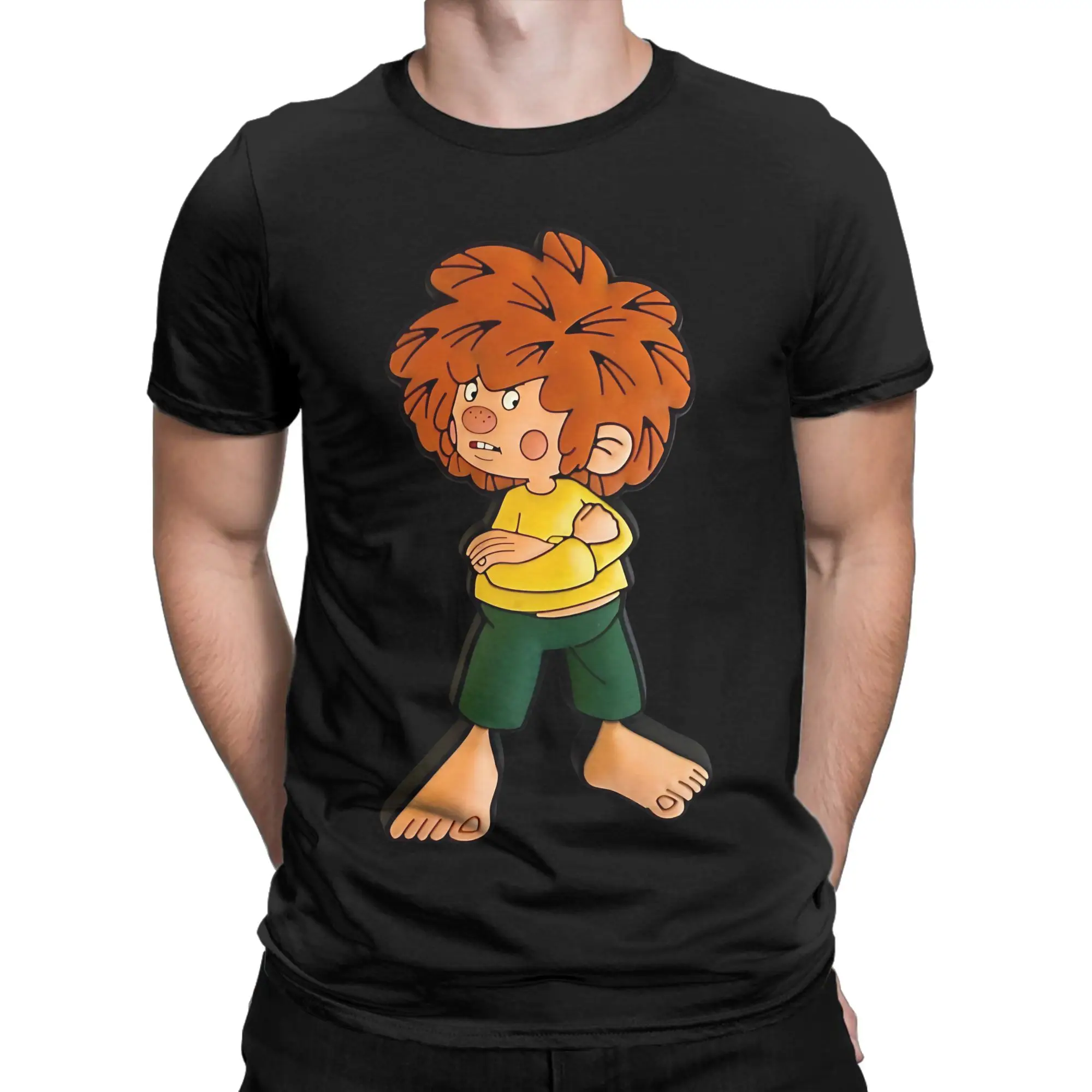 Pumuckl has been snoring for a few minutes Novelty 100% Cotton T-Shirt Pumuckl Tees Tops For Men