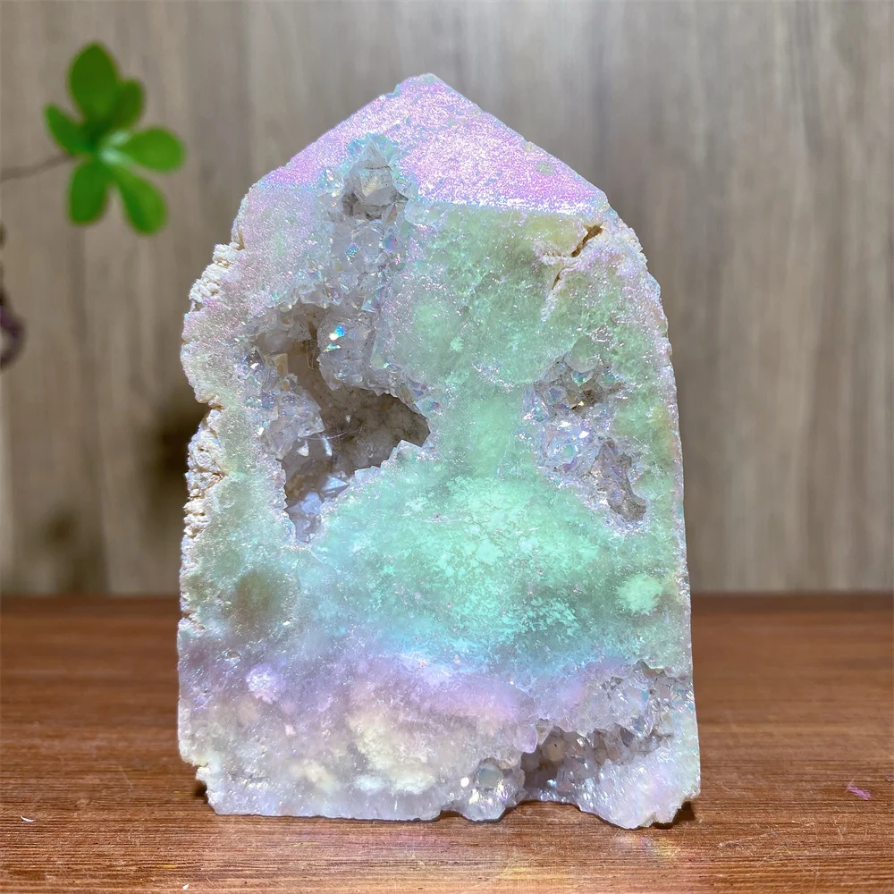 

Natural Crystal Raw Stone Aura White Druzy Agate Cave Geode Crystals Towers Point Gemstone Jewelry Healing Quartz Birthday Gifts