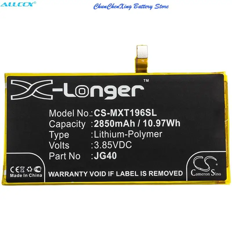 

2850mAh Battery JG40 for Motorola Moto G7 Plus, Moto G7 Plus Global, XT1965, XT1965-2, XT1965-3, XT1965-6