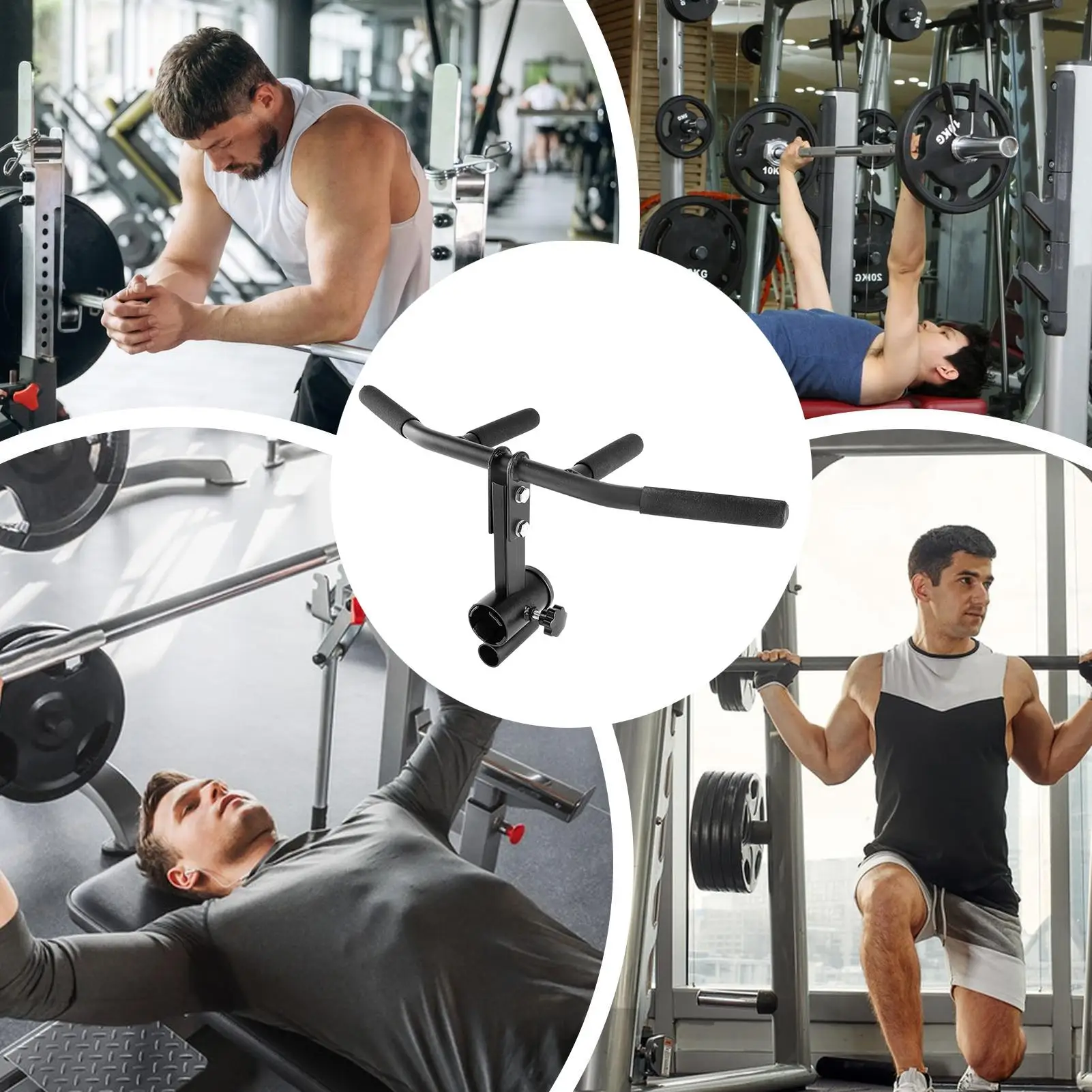 

Т-образный рядный крепежный болт, фиксирующая ручка, противоскользящая ручка, крепление для штанги для семьи, друзей, тренировок в тренажерном зале, мышцы спины
