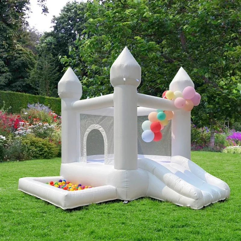 Outdoor white wedding trampoline air mold manufacturer wholesale outdoor marriage proposal birthday party jumping bed European i