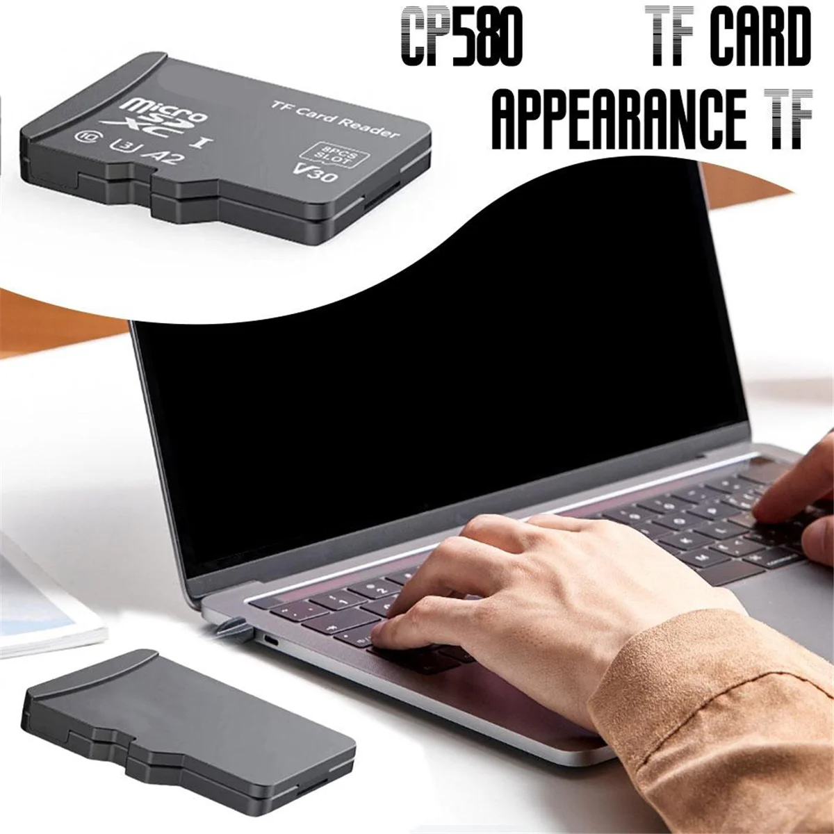 

Efficient TF Card Reader with TF Card Appearance Design 8 TF Cards Reader