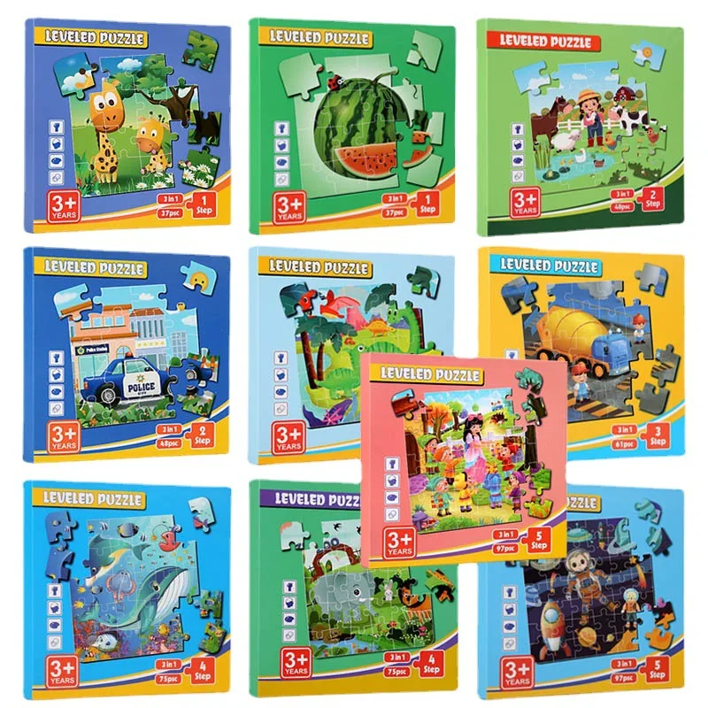 Set buku puzzle canggih magnetik lipat untuk anak, bayi, mainan puzzle taman kanak-kanak pendidikan dini magnetik