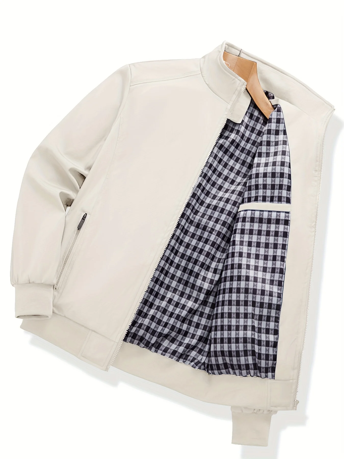 

Plus-Size Jacket, Plus-Size Coat, Plus-Size Top, Men's Basic Solid Color Casual Plus-Size Jacket for Spring and Autumn (Versatile for Daily Commuting)