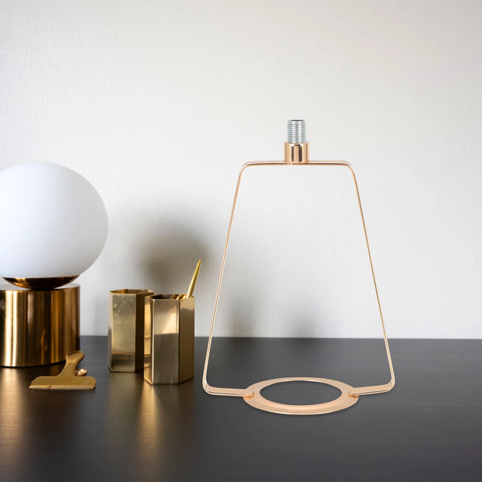 Suporte de luz lâmpada harpa abajur suporte para mesa resistente piso titular cobre adaptador peças reparo quadro