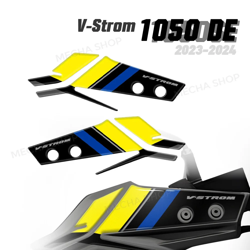 For V-Strom 1050DE 2023 2024 3D Motorcycle Handguard Stickers Hand Guard Shield Protection Decals