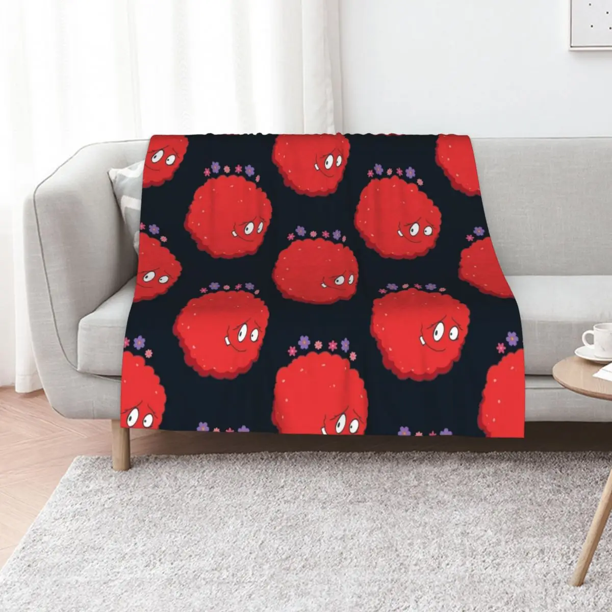 Happy Meatwad - Aqua Teen Hunger Force Throw Blanket cosplay anime Bed covers heavy to sleep Softest Warm Heavy Blankets