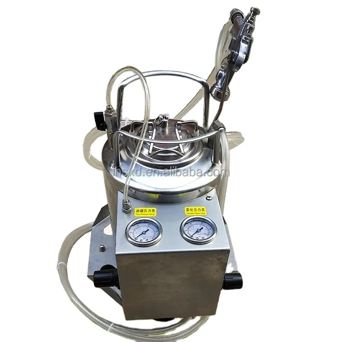 Cake Pizza Biscuit and Bread Handheld Spray Egg Dispenser Pneumatic Control Round Cake Mold Plate Toast Pan Oil Sprayer for Food