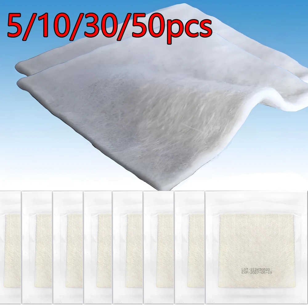 

5/10/30/50pcs Wound Dressing Calcium Alginate Non Stick Pad 10*10cm Soft and Absorbent Dressing Gauze