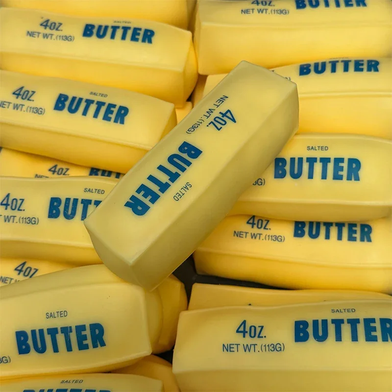 Butter-Stick Knuspriger Quetsch-Stressball Runde Blöcke Gefülltes Fidget-Spielzeug ASMR Stressabbau-Quetschspielzeug Entspannungsgeschenke – Detail 2
