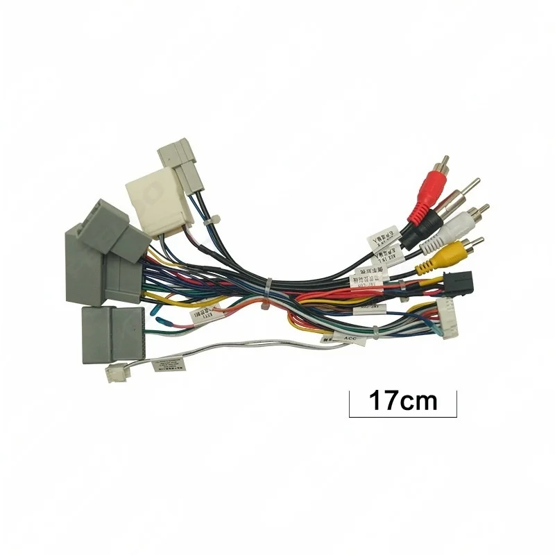 Arnés de cableado de Radio, decodificador de Bus CAN, enchufe a conector ISO, adaptador de Cable Android para coche para Honda CRV 2012-2013