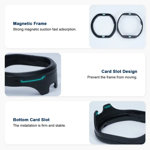 Imagen 2 del producto Lente magnética para PS VR2, miopía, antideslumbrante azul, gafas de astigmatismo personalizadas, lentes graduadas VR para accesorios Sony PSVR2