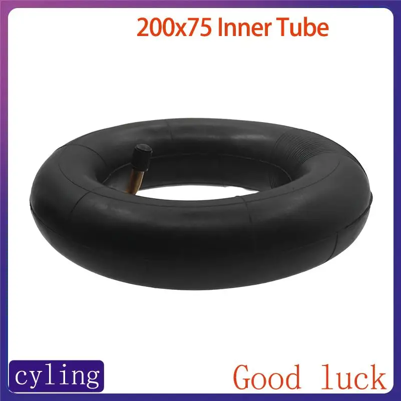 High-quality 200x75 Size 8-inch Rubber Inflatable Inner Tubes Perfect for Electric Scooter Tire Replacement.