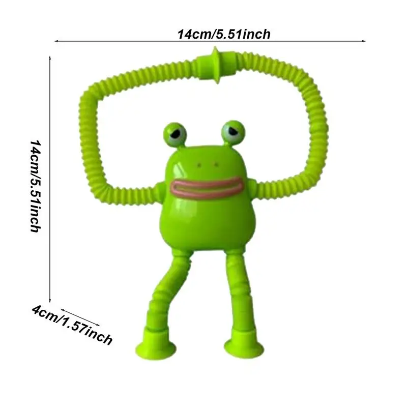 Children Suction Cup Toys Frog Pop Tubes Stress Relief Sensory Toys Telescopic Fidget Toy Anti-stress Squeeze Toy for Kids Gifts