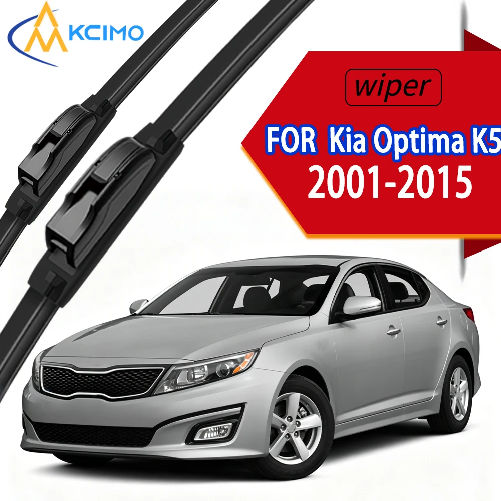 

Premium OEM Replacement Front Windscreen Wiper Blades with Flexible Durable Rubber for Kia Optima K5 2001-2015.