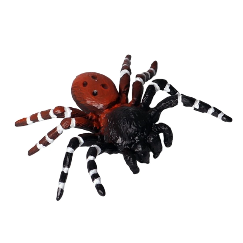 Simulation Spiders Red/White Plastic Fake Spiders Toy Halloween Funny Joke Toy